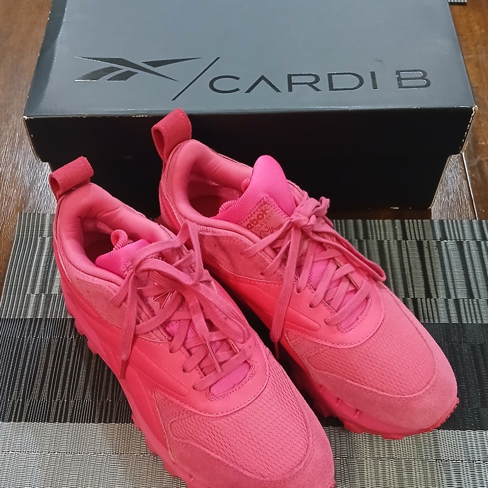 Reebok Cardi B Women's Vibrant Pink Sneakers
